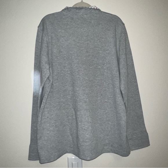 ORVIS Sandy Point ¼ Zip Pullover Sweatshirt Heather Grey Quarter Sweater NWT Red - Picture 11 of 12